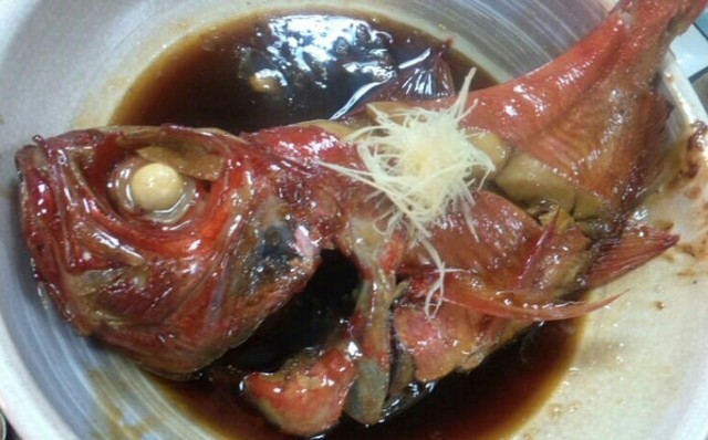 【トロ金目の丸煮付け】