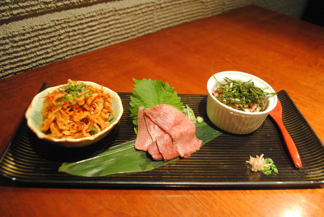 そら豆ご飯、肉のミルフィーユ