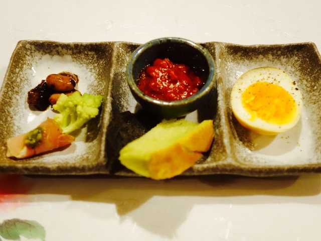 焼き鳥と旬の野菜と。