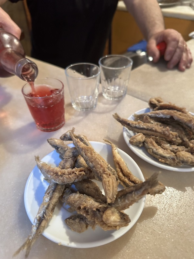イワシのフリットが名物のお店