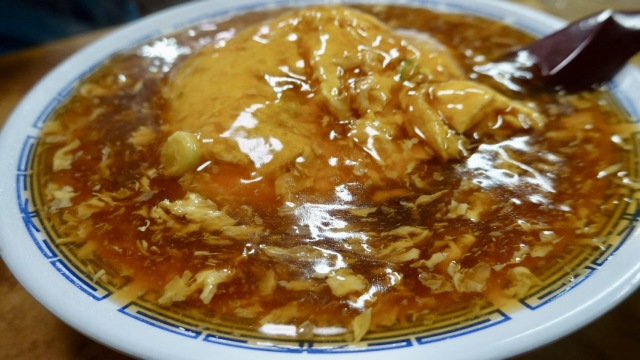 出汁餡の天津飯が美味すぎた