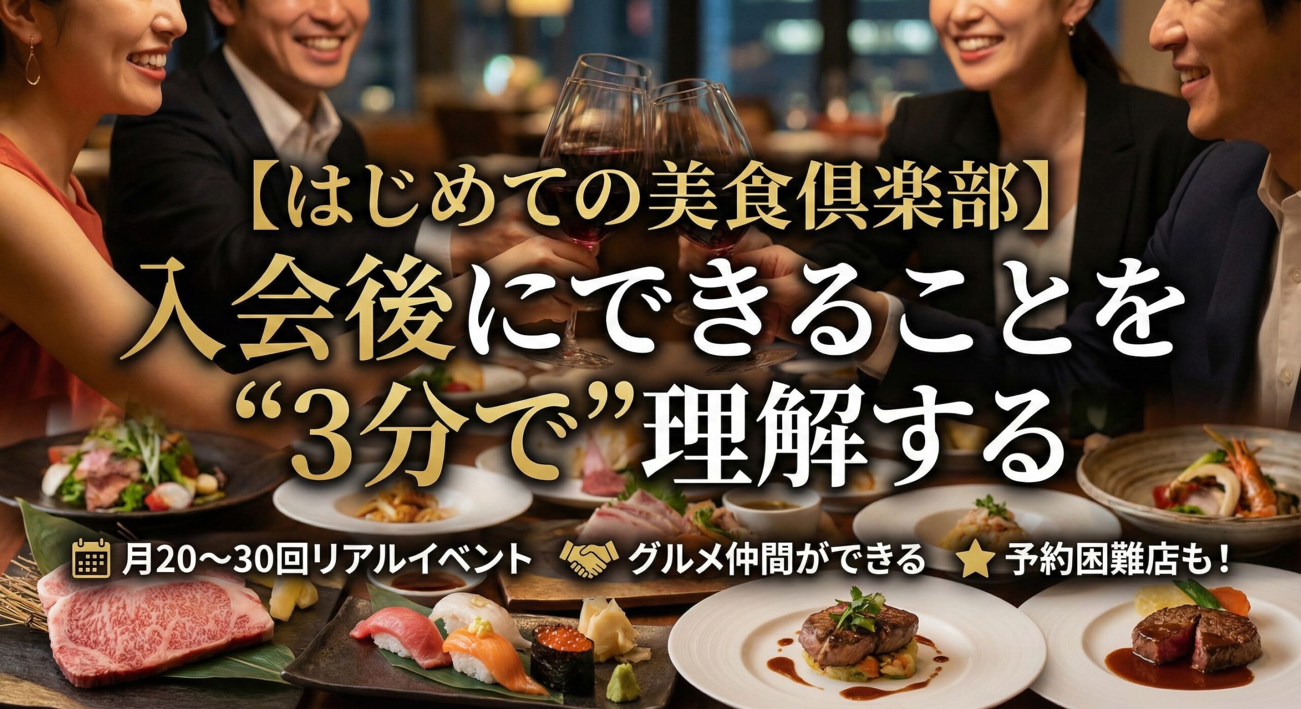 【はじめての美食倶楽部】入会後にできることを“3分で”理解する